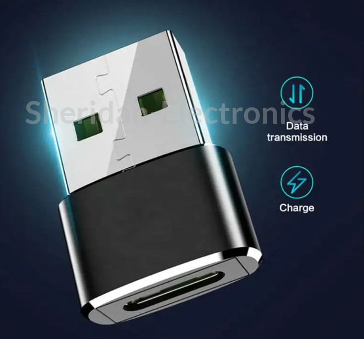 USB30MALETOUSBCFEMALE – 2 PACK USB C 3.1 Type C Female to USB 3.0 Type A Male P