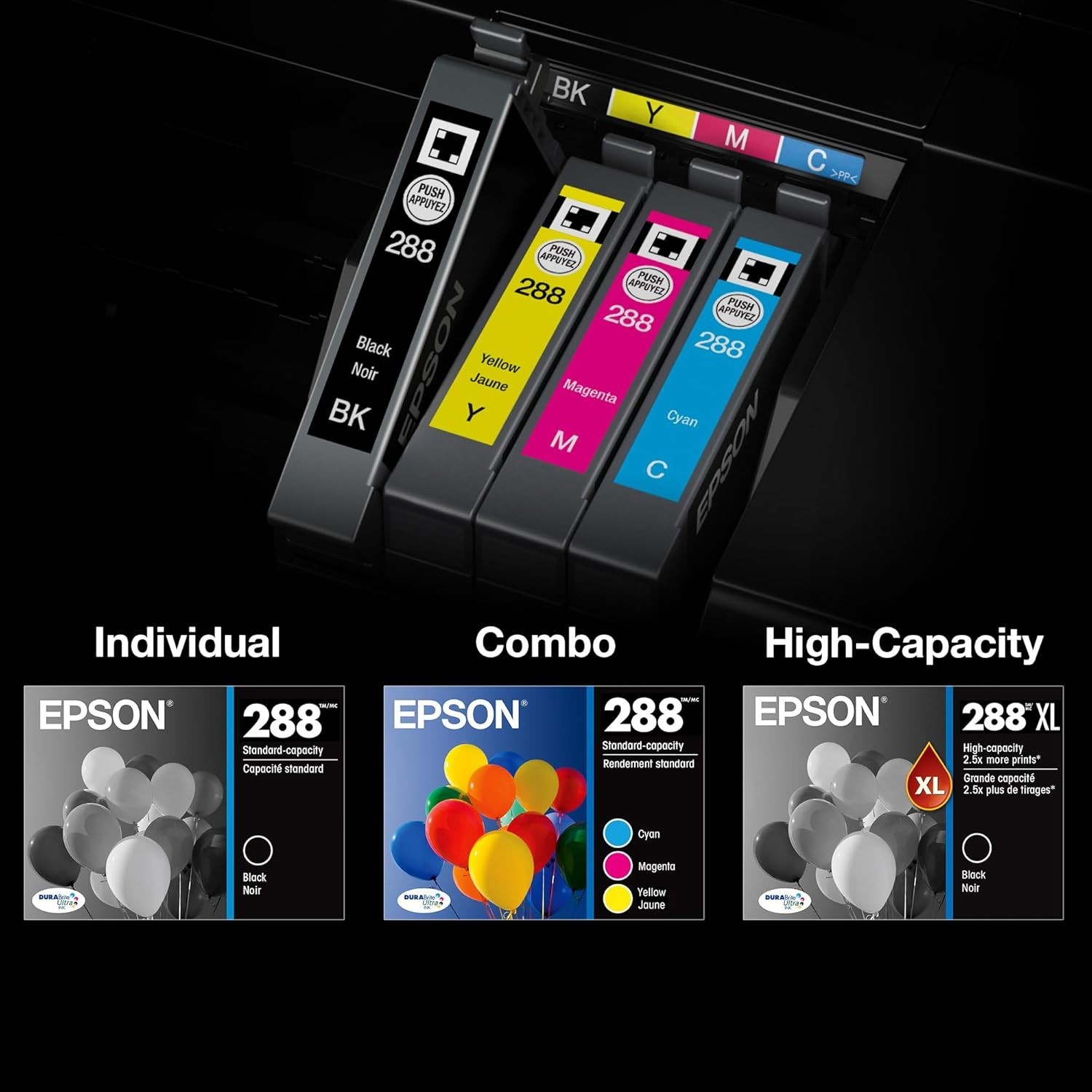 Epson 288 DURABrite Ultra Inks, Standard-Yield, Black, New exp 05/2027 NEW!!