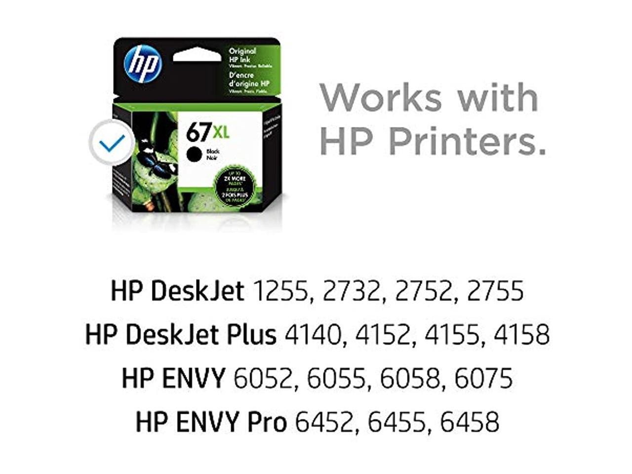 HP 67XL High Yield Black Original Ink Cartridge, ~240 pages, 3YM57AN#140