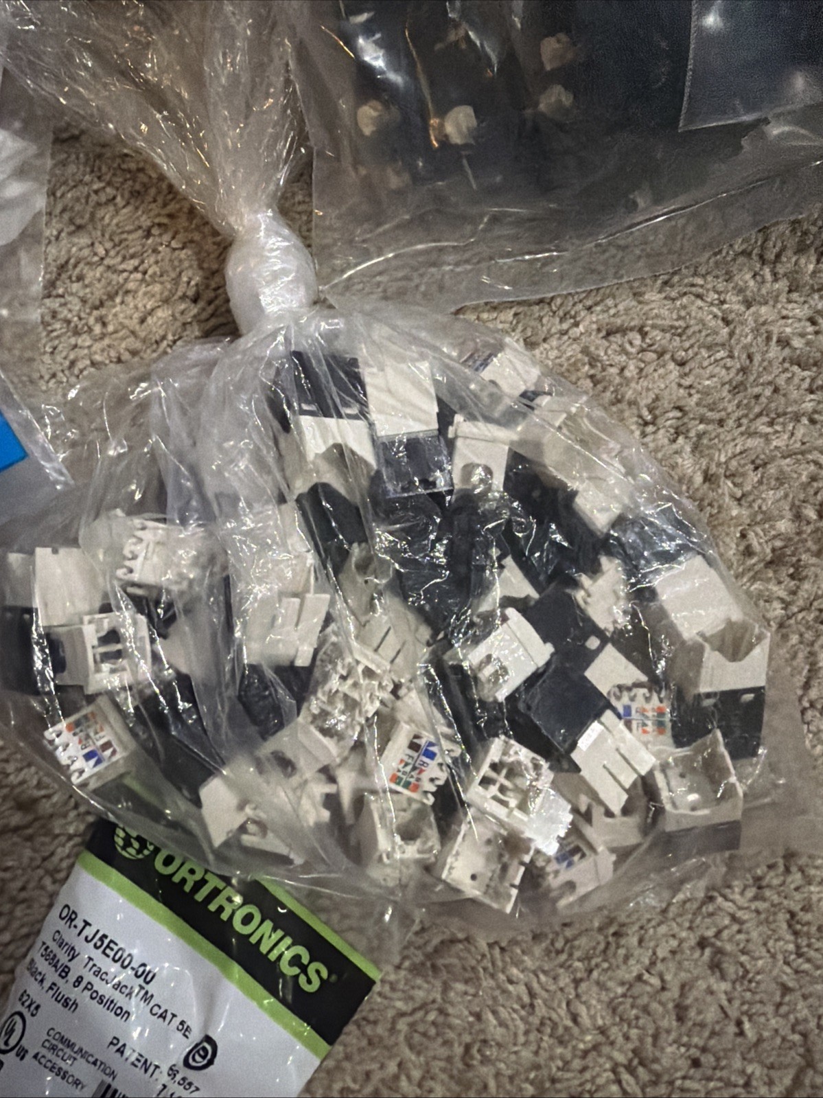 MASSIVE Low Voltage CAT5e/CAT6 Lot -Plates/Jacks/Biscuits And More! Commscope!