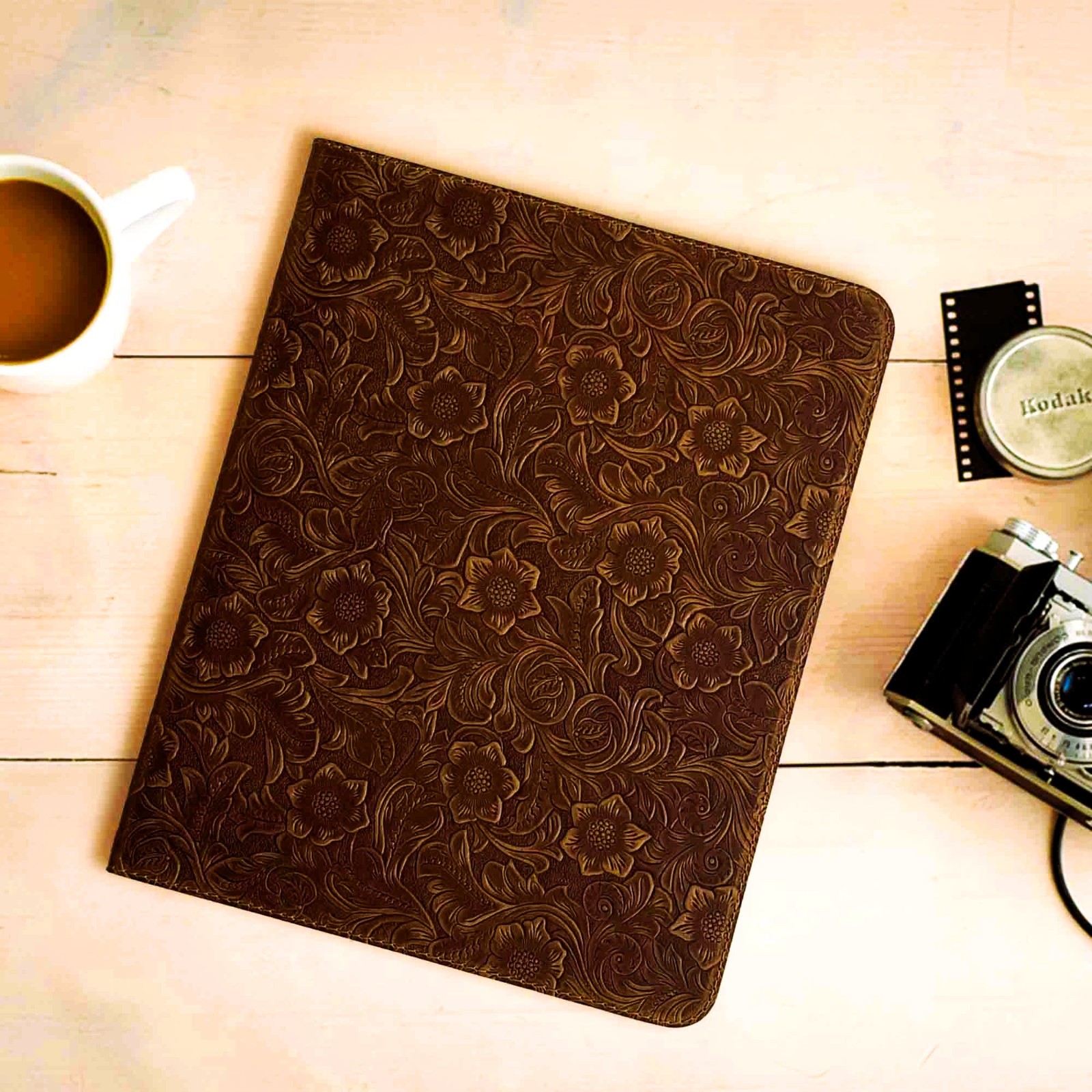 iPad Pro 11″ 3rd Gen Case -Genuine Leather – With Pencil Holder -With Sleep/Wake