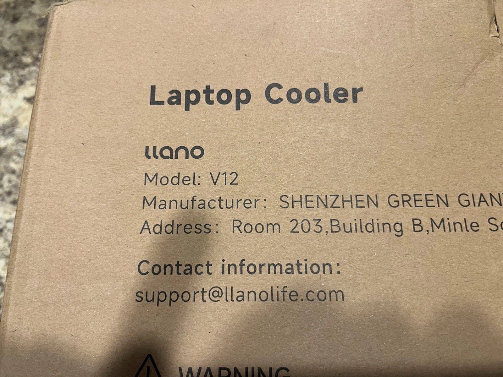 llano V12 Laptop Cooler W/ Turbo Fan 5.5” Diam. 15.6-21” Laptop. W/Touch Control