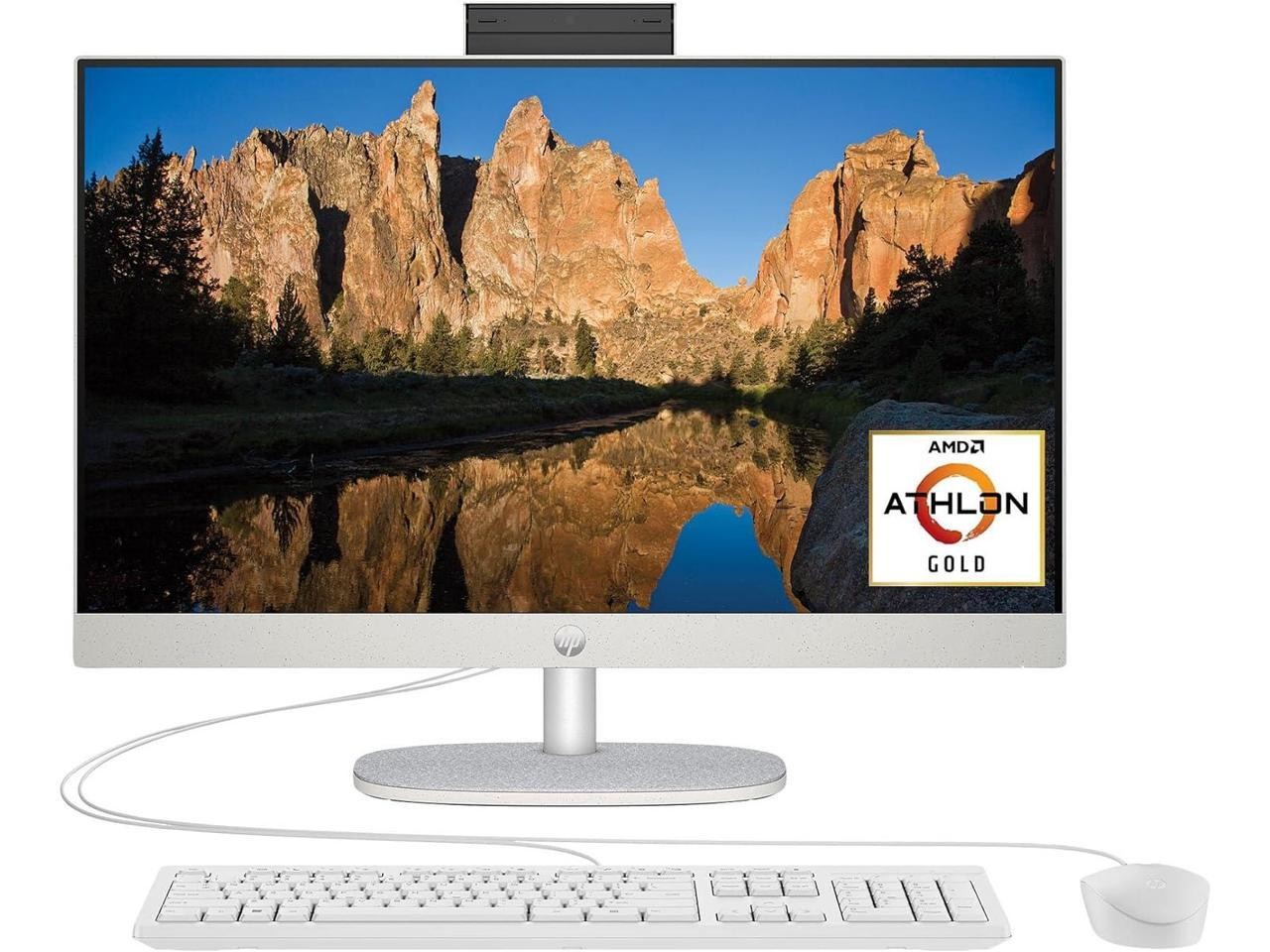 HP 23.8 All-in-One Desktop PC, GOLD 7220U, 4GB, 256GB