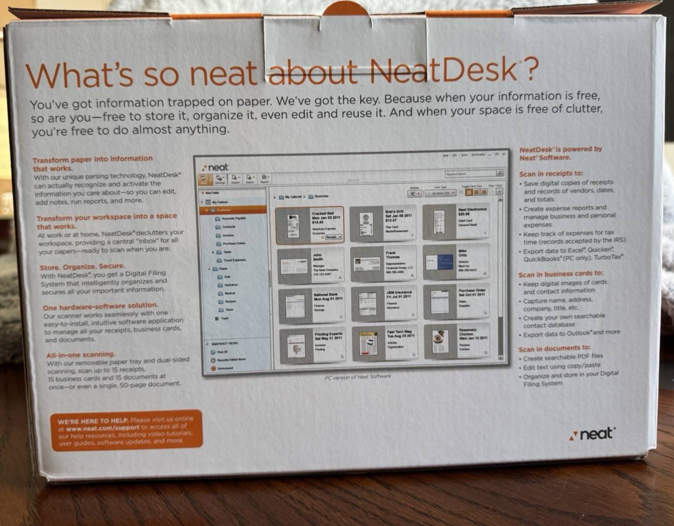NeatDesk RED Desktop Document Receipt Scanner New Open Box Complete