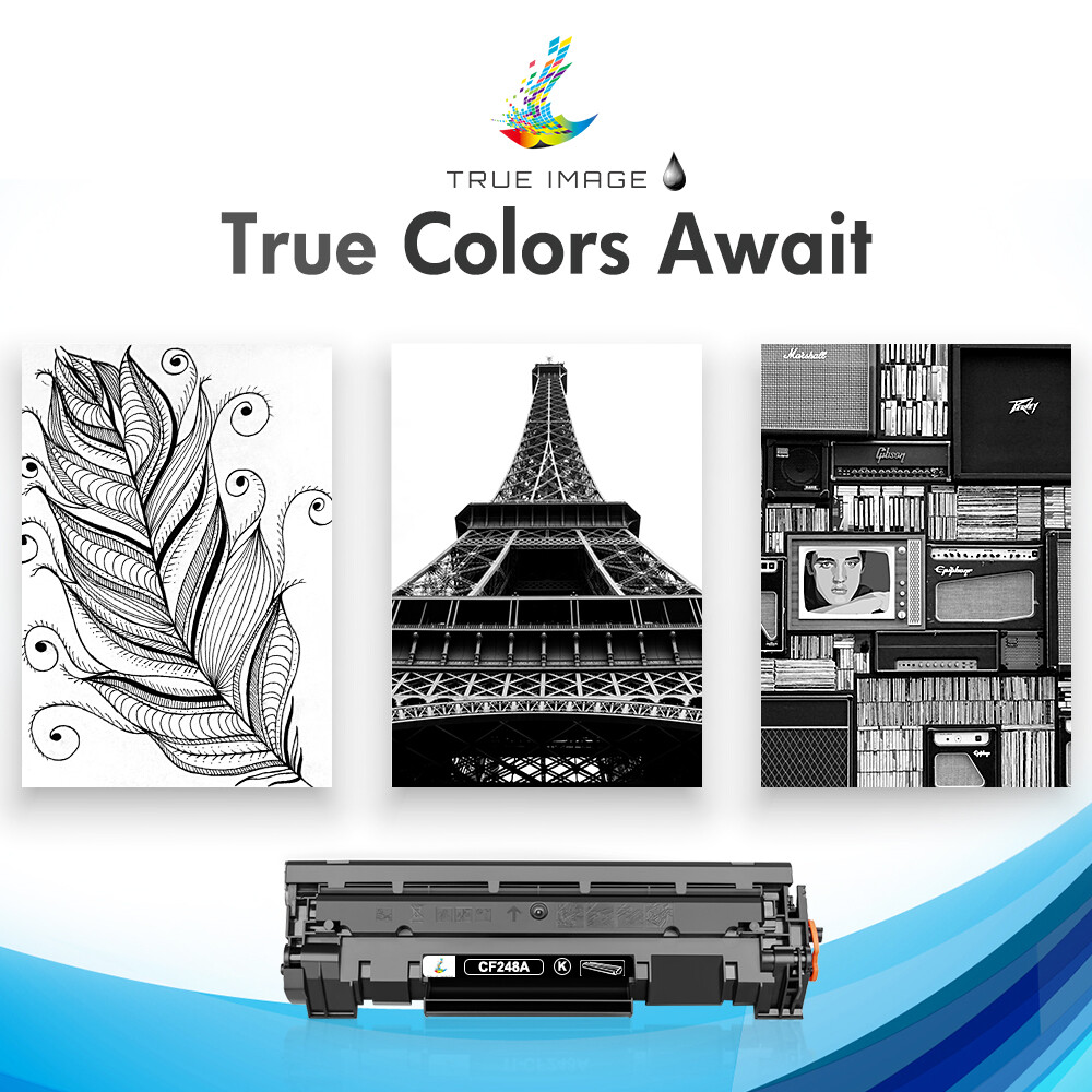 CF248A 48A Toner Cartridges Replacement for HP LaserJet Pro M15w M16a W/Chip Lot