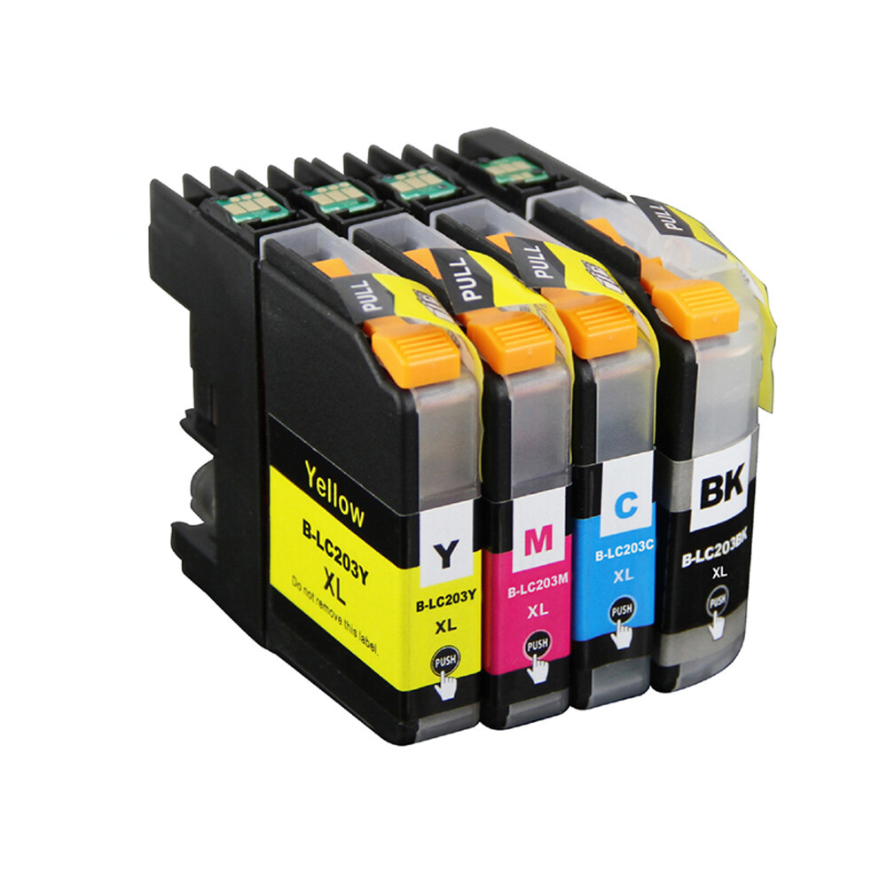 4P XL Printer Ink fits Brother LC203 LC201 MFC-J680DW MFC-J885DW MFC-J4420DW