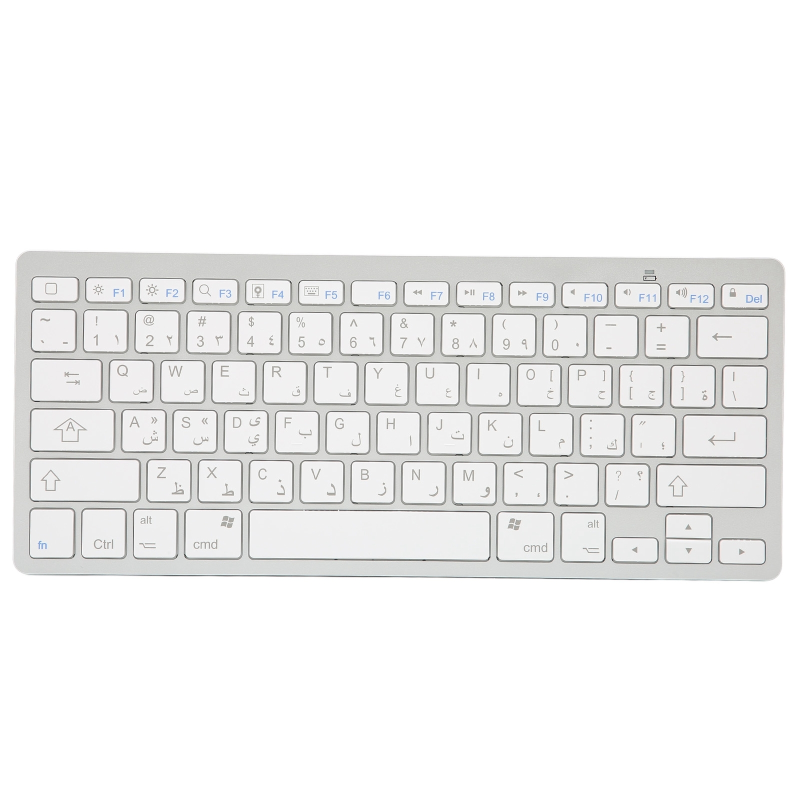 Arabic Wireless Keyboard Mini 78 Keys Ultra Thin Portable White Computer Key Fit
