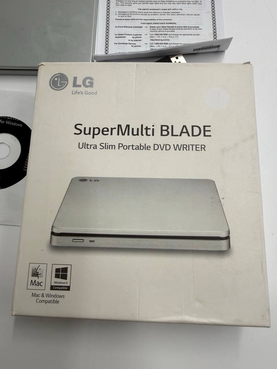 LG Super Multi Blade Ultra Slim Portable DVD Writer