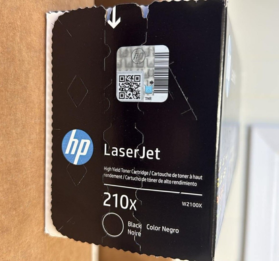 HP 210X Black Original LaserJet Toner Cartridge, ~7,500 Pages, W2100X