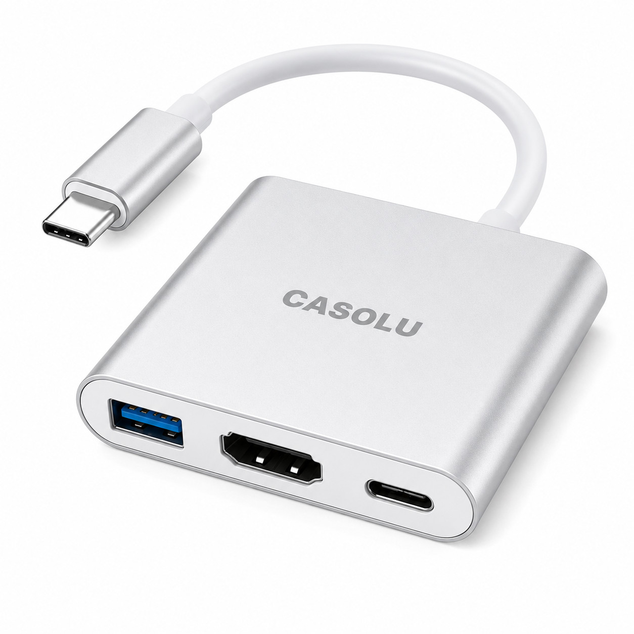 USB C to HDMI Adapter 4K USB-C Hub PD 60W USB 3.0 Multiport Converter