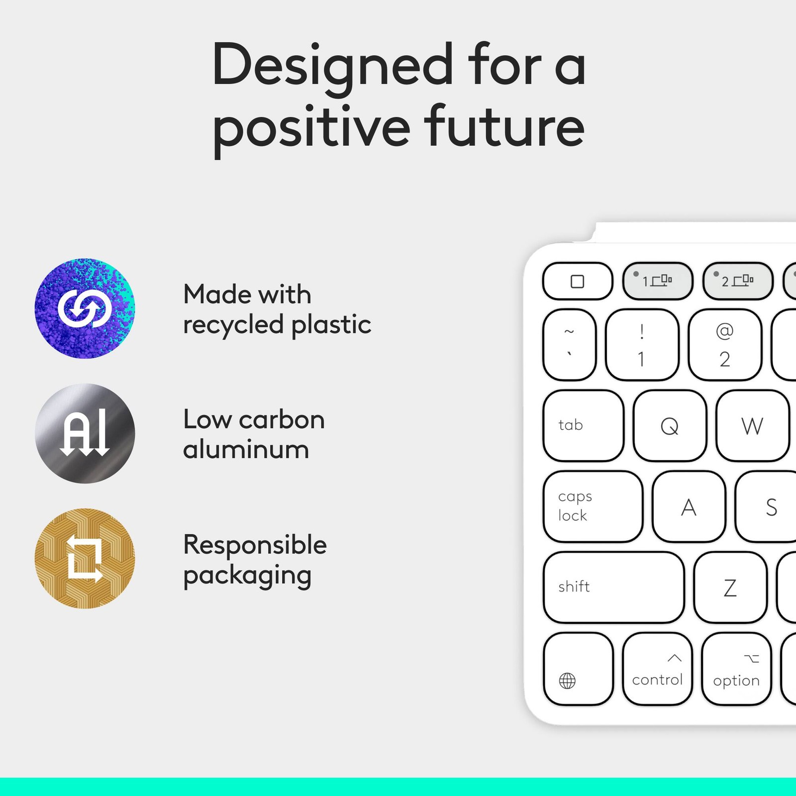 Logitech – Keys-To-Go 2 Slim Portable Bluetooth Keyboard for iPad, Mac – Gray