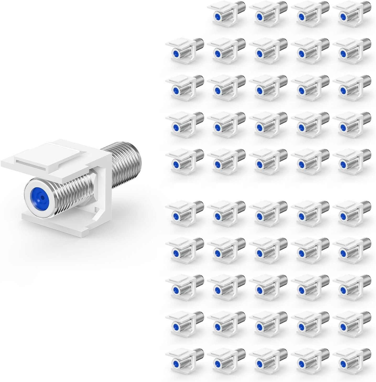 High-Speed F-Type Coaxial Connector 50-Pack