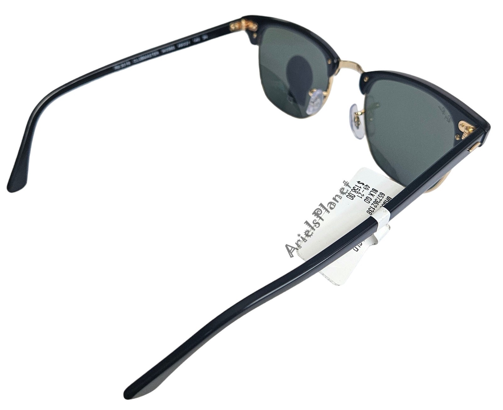 RAY BAN RB3016 W0365 Black on Arista Square 49 mm Unisex Sunglasses