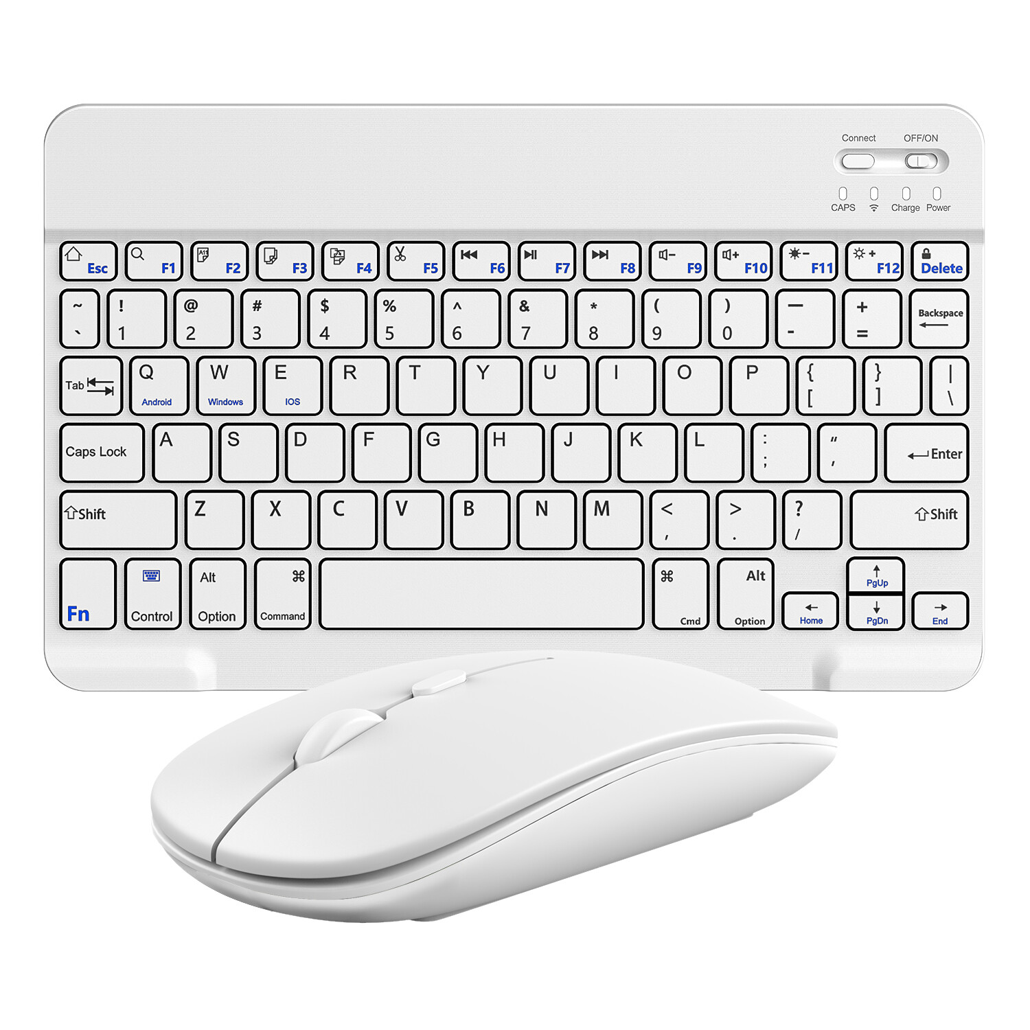 Wireless Bluetooth Keyboard and Mouse Set Rechargeable for iPad Laptop Mac PC US