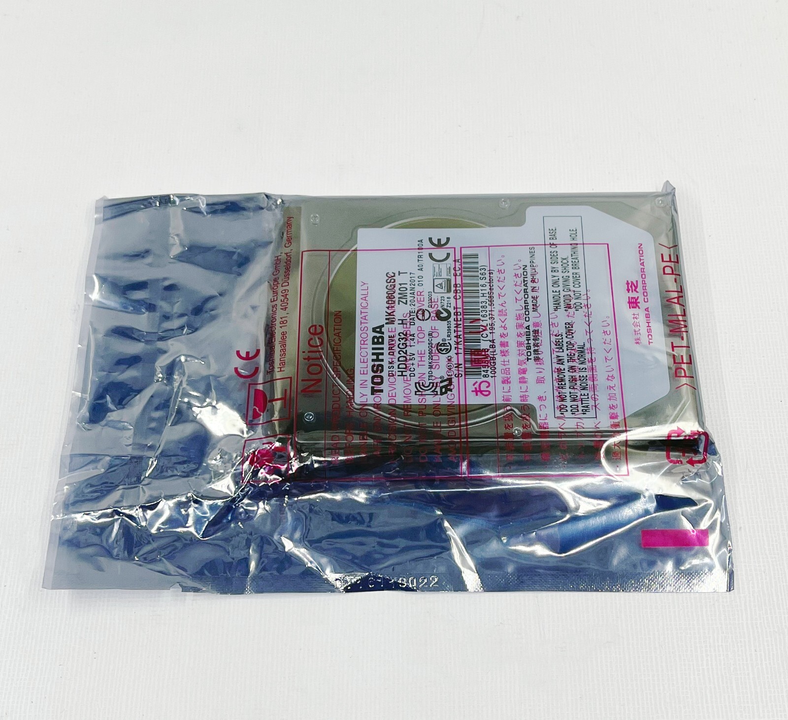 NEW! Toshiba 100GB 4200RPM 2.5″ MK1060GSC Autonavigation / Industriecomputer HDD