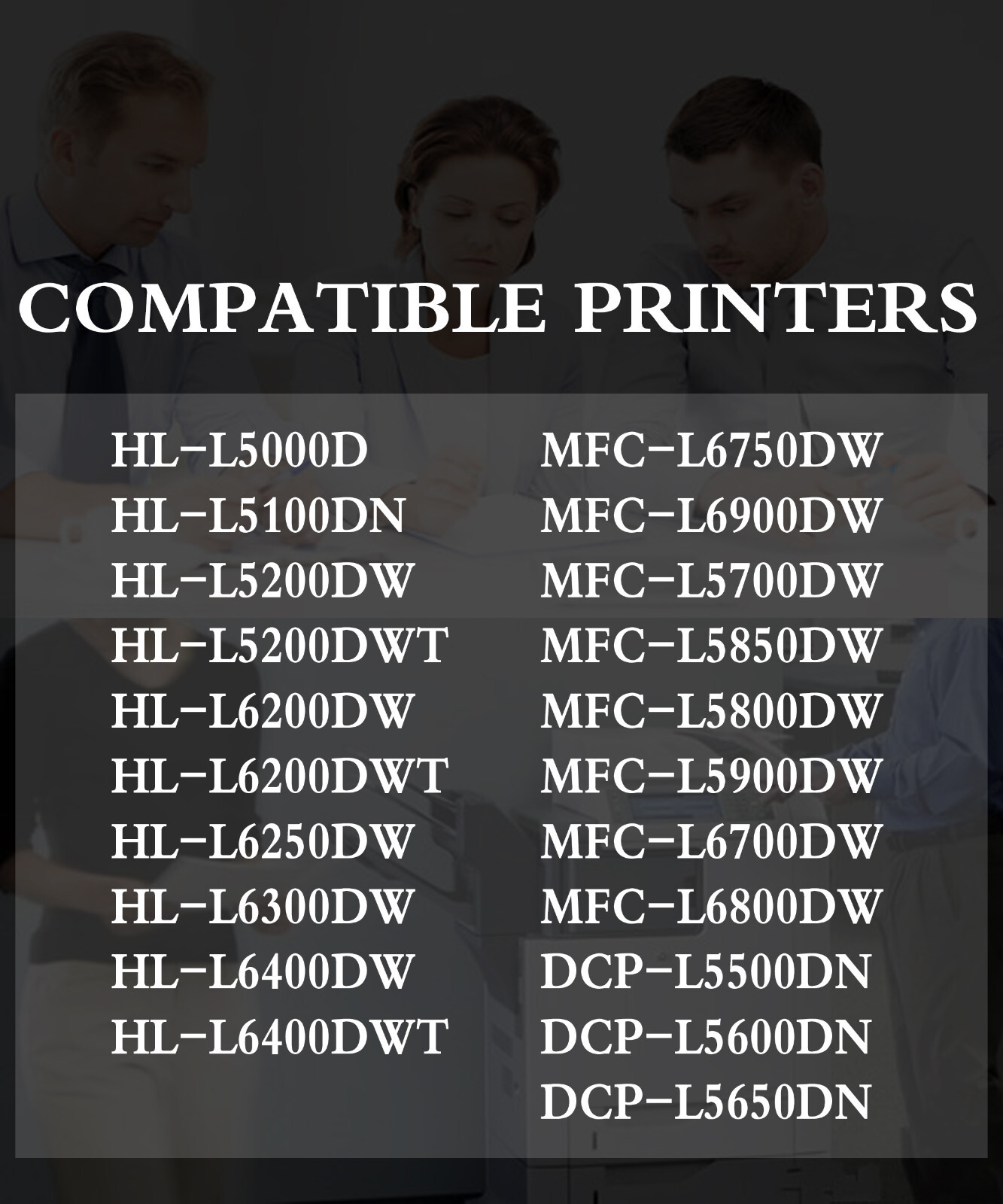 2PK TN-850 TN850 Toner Cartridge for HL-L5200DW HL-L6200DWT HL-L5000D Printer