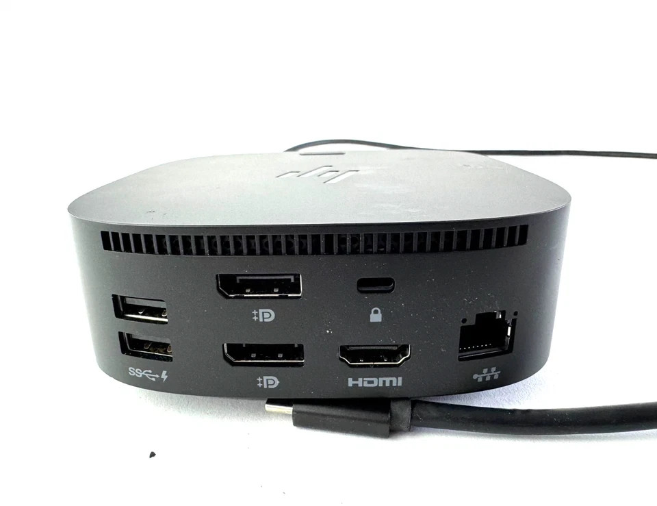 HP USB-C G5 Docking Station (5TW10UT#ABA) with Power Adapter, Cleaned & Tested!
