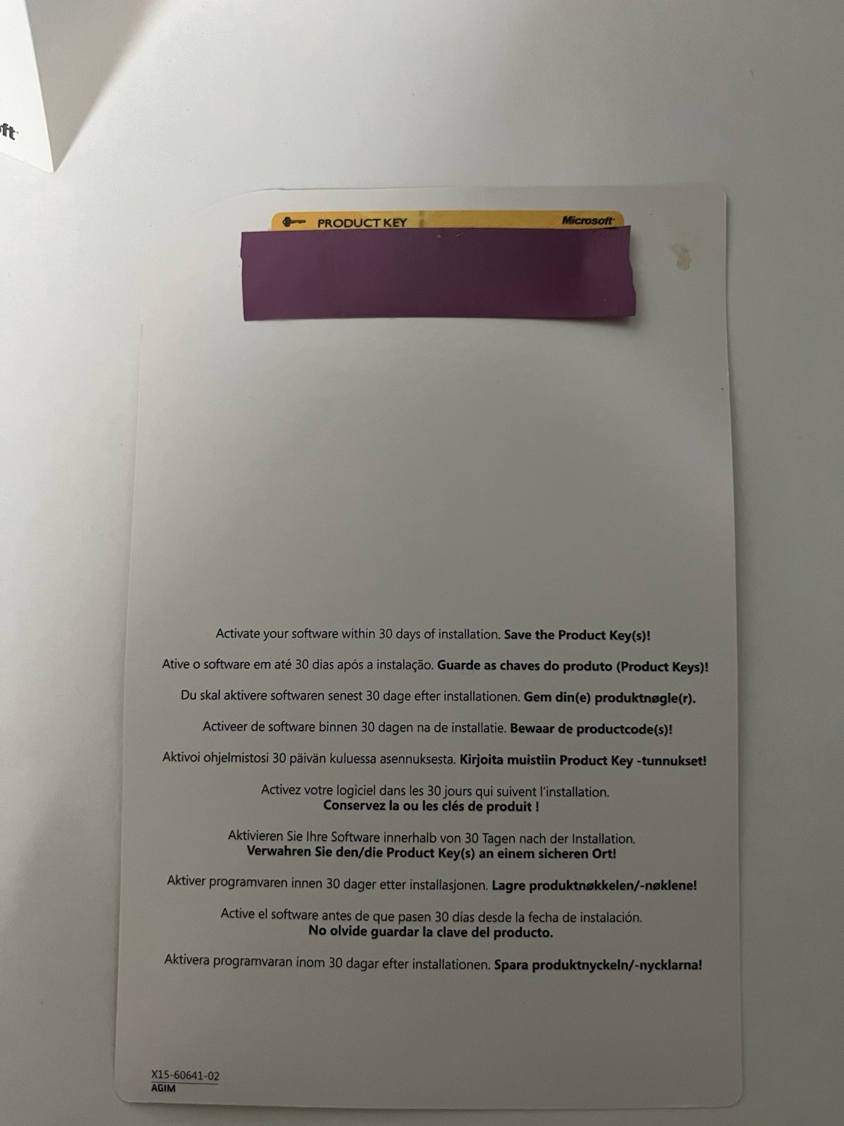 Windows 7 Professional Upgrade FQC-00130 READ
