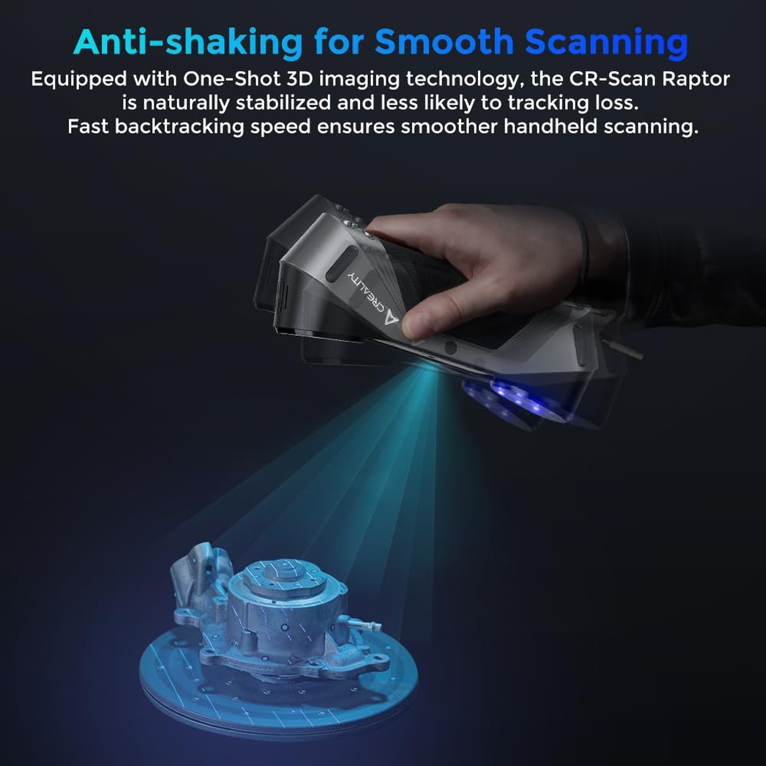 Creality 3D Scanner CR-Scan Raptor, Upgraded Handled 3D Scanner with Blue Las…