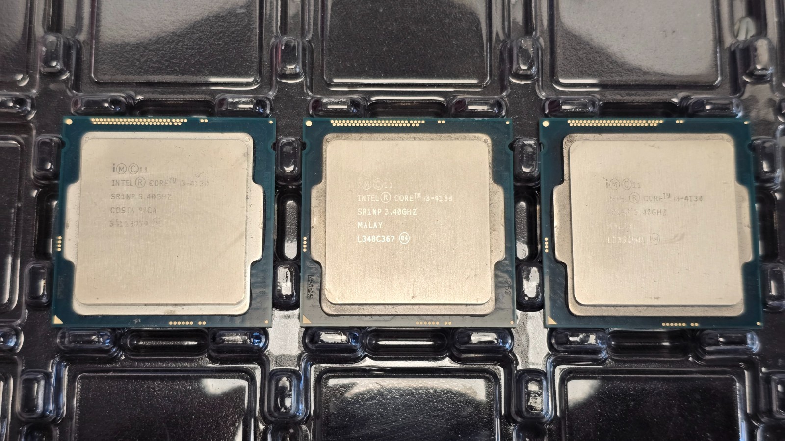 (Lot of 3) Intel i3-4130 3.40GHZ CPU SR1NP #21
