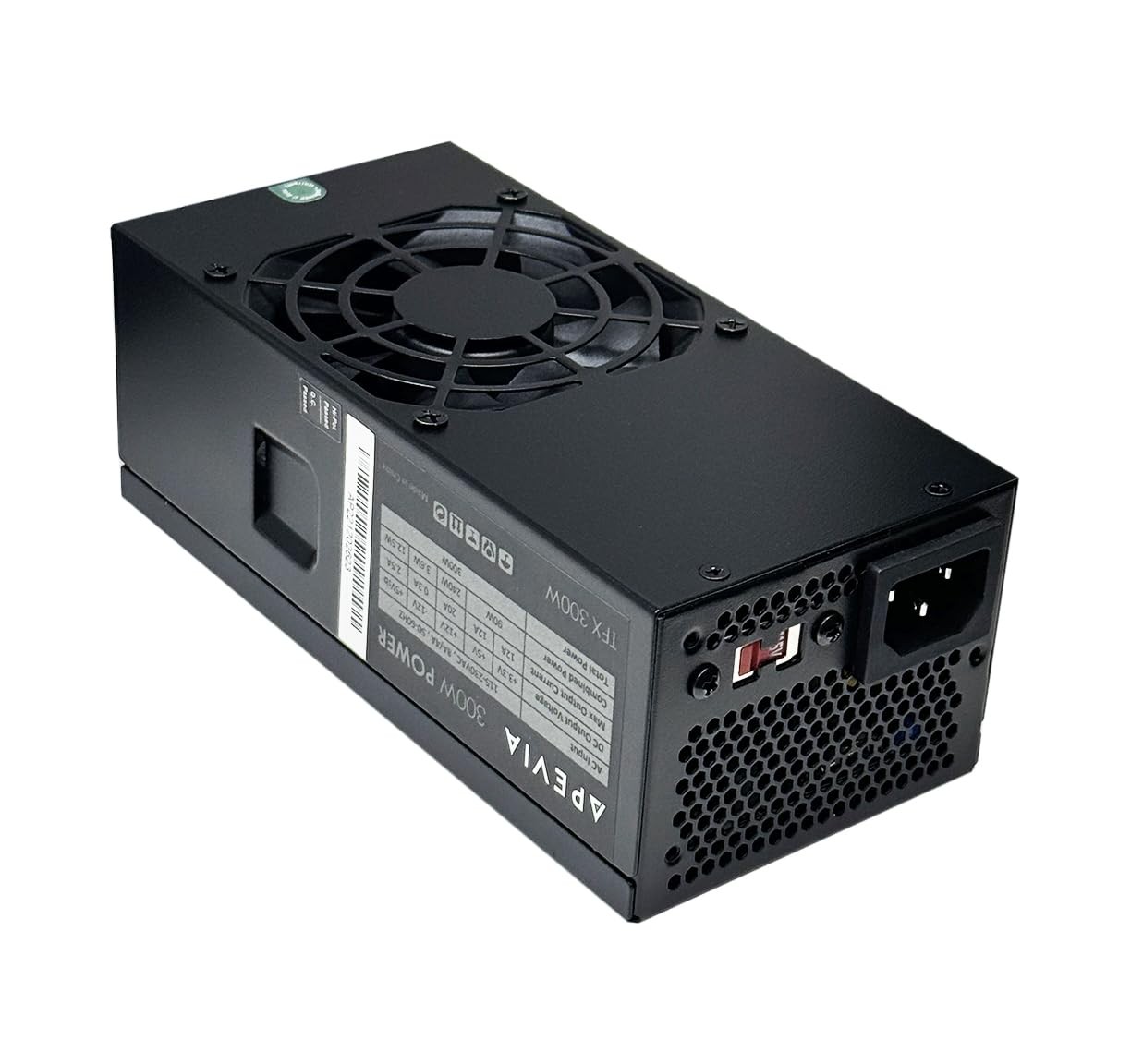 Apevia TFX-AP300W Standard Flex ATX 300W Power Supply – 115-230V AC, 1 x 20/2…