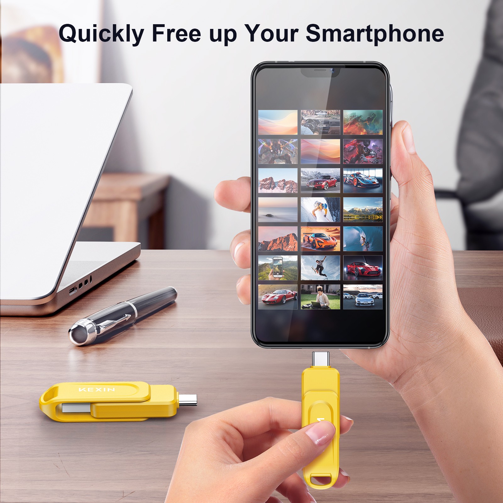 Type C USB 2.0 OTG Flash Drive Pen Drive For Phone/Mac/Tablet 128GB 64GB 32GB