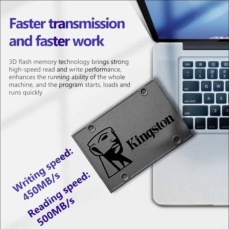Kingston SSD A400 120GB 240GB 480GB 960GB 2.5Inch Solid State Drive SATA III Lot