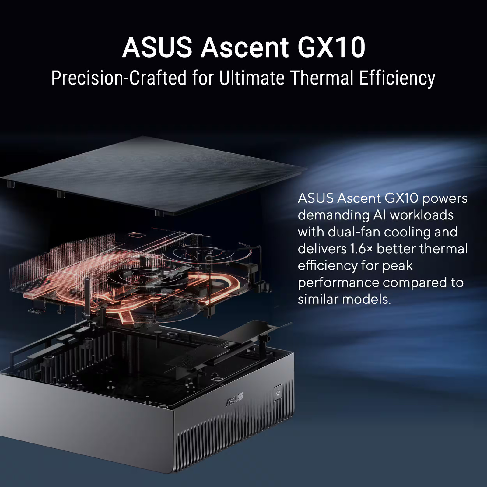 ASUS – Ascent GX10 Mini Desktop – NVIDIA GB10 (2025) – 128GB Memory – 1TB Sto…