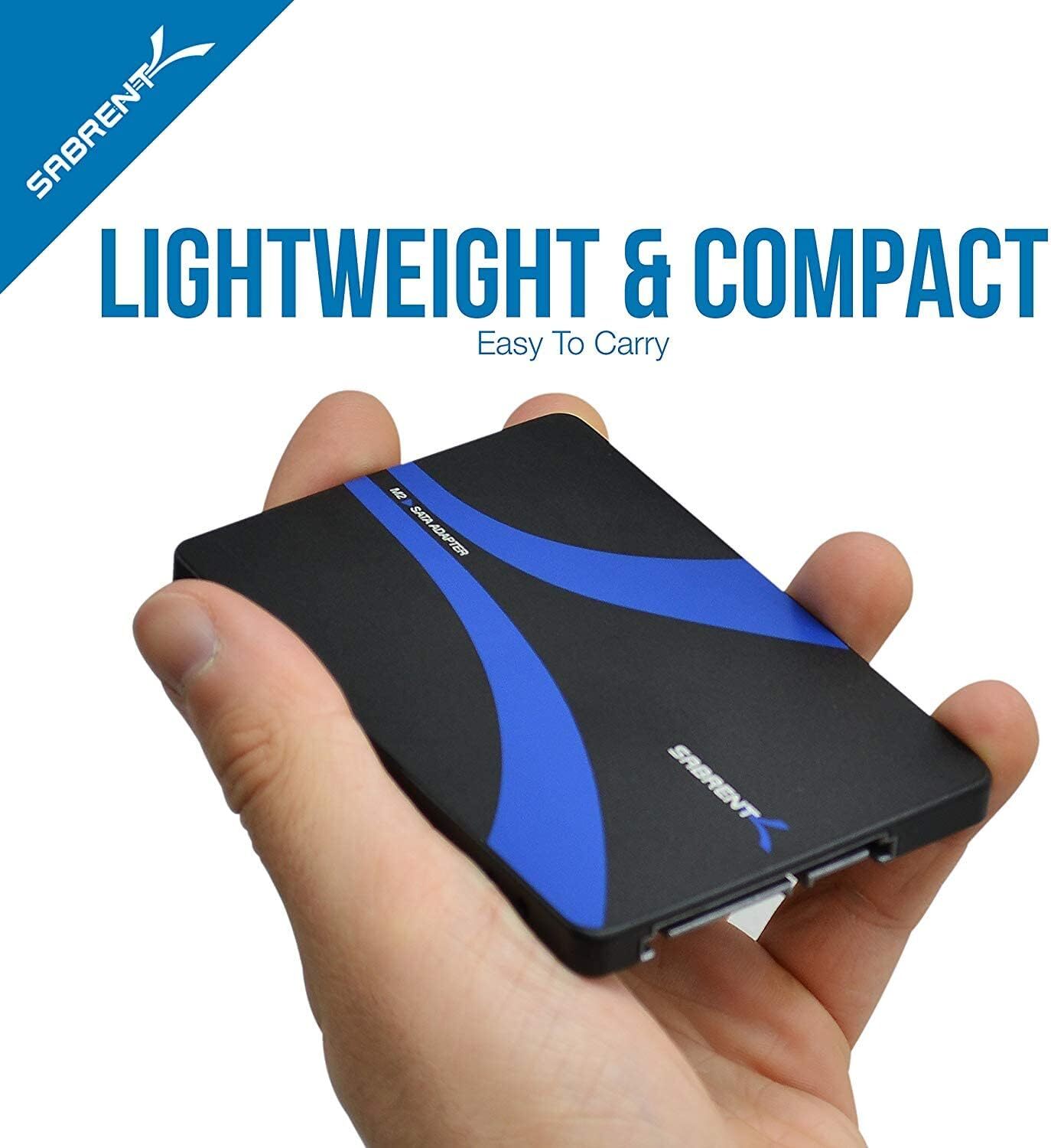 Adaptador De Carcasa De Aluminio Sata Iii M.2 Ssd A Sata Iii De 2,5 Pulgadas…