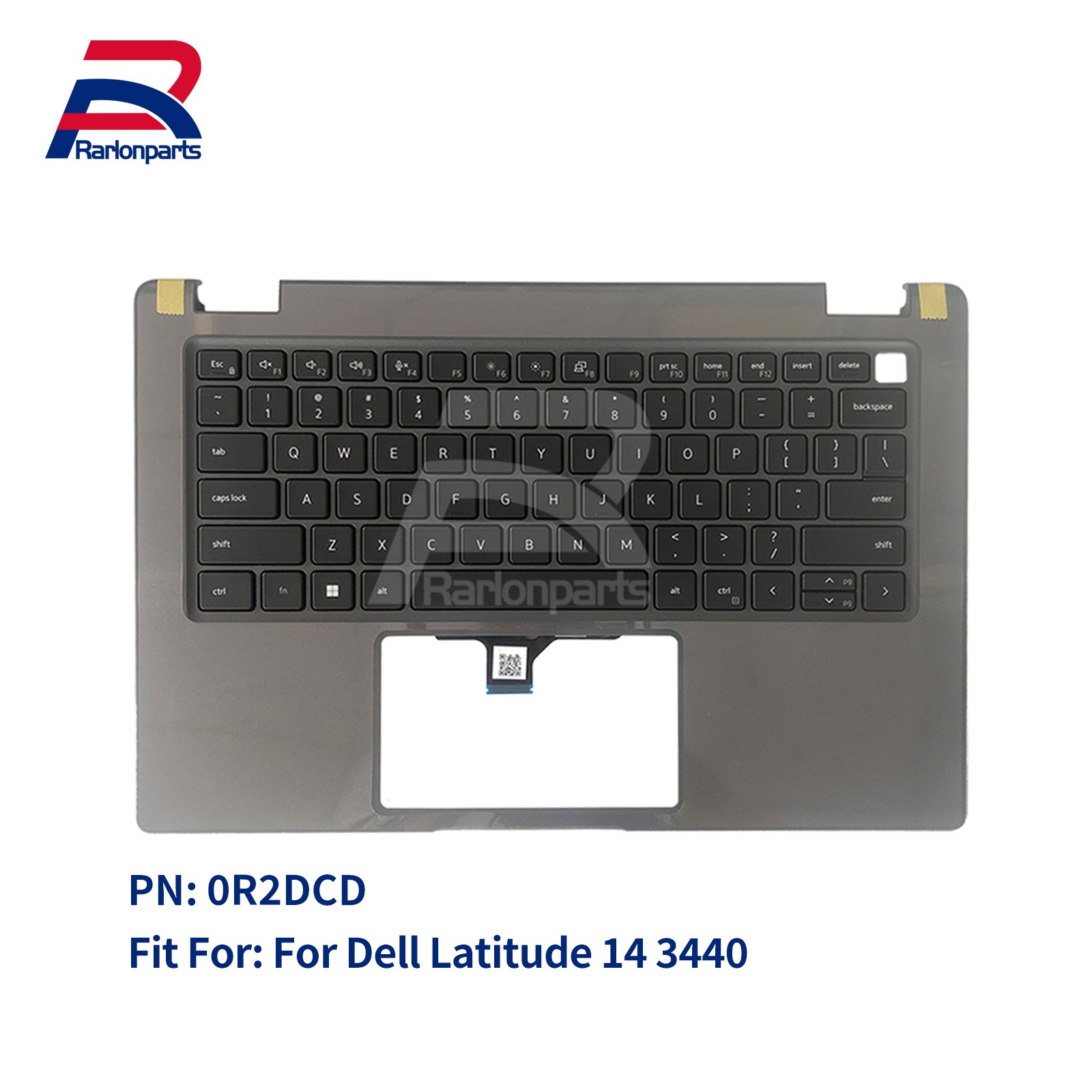 For Dell Latitude 3440 E3440 Palmrest Upper Case Non-Backlit Keyboard 0R2DCD US