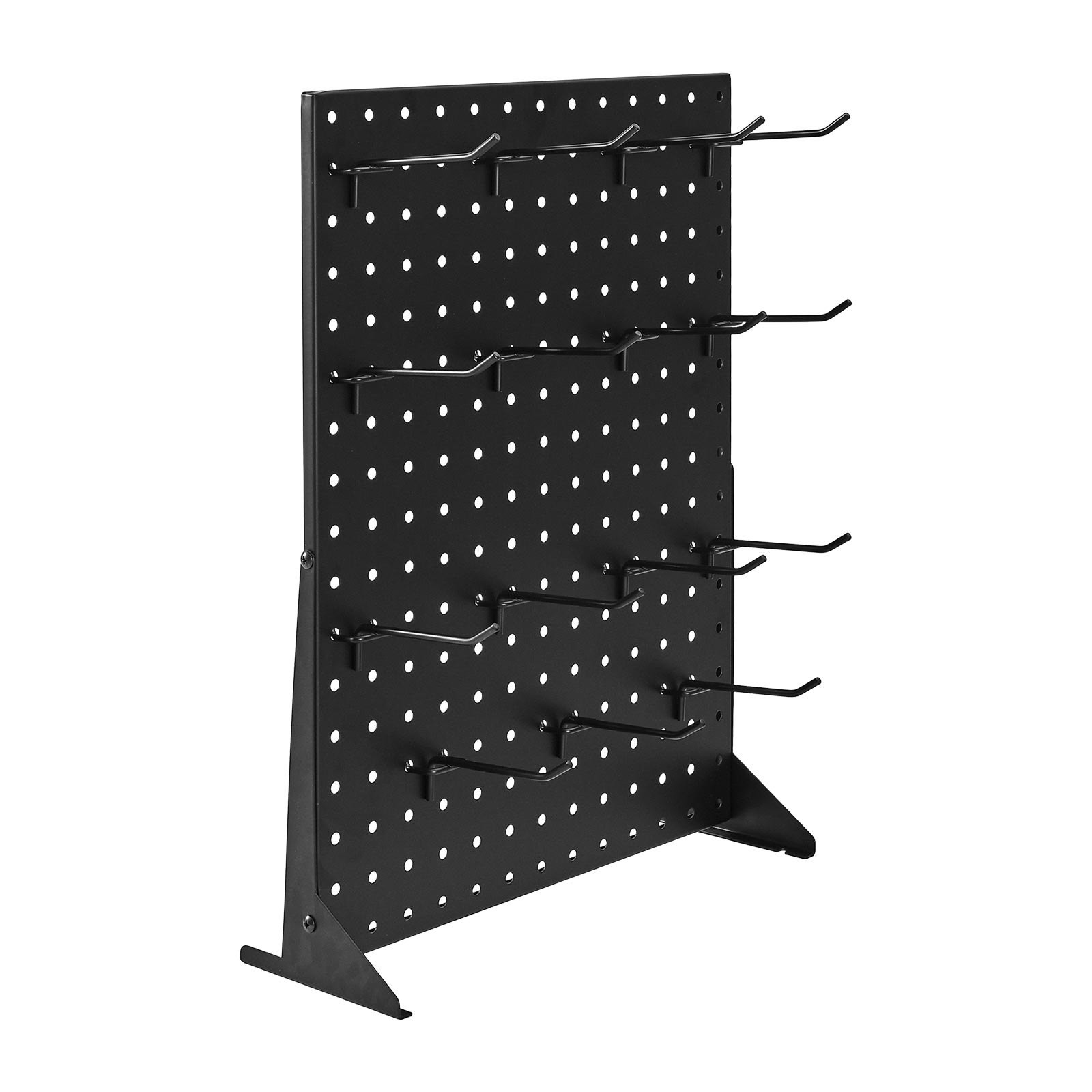 Pegboard Display Stand, 17 x 13 Inch Tabletop Pegboard Display Stand with 30 Hoo
