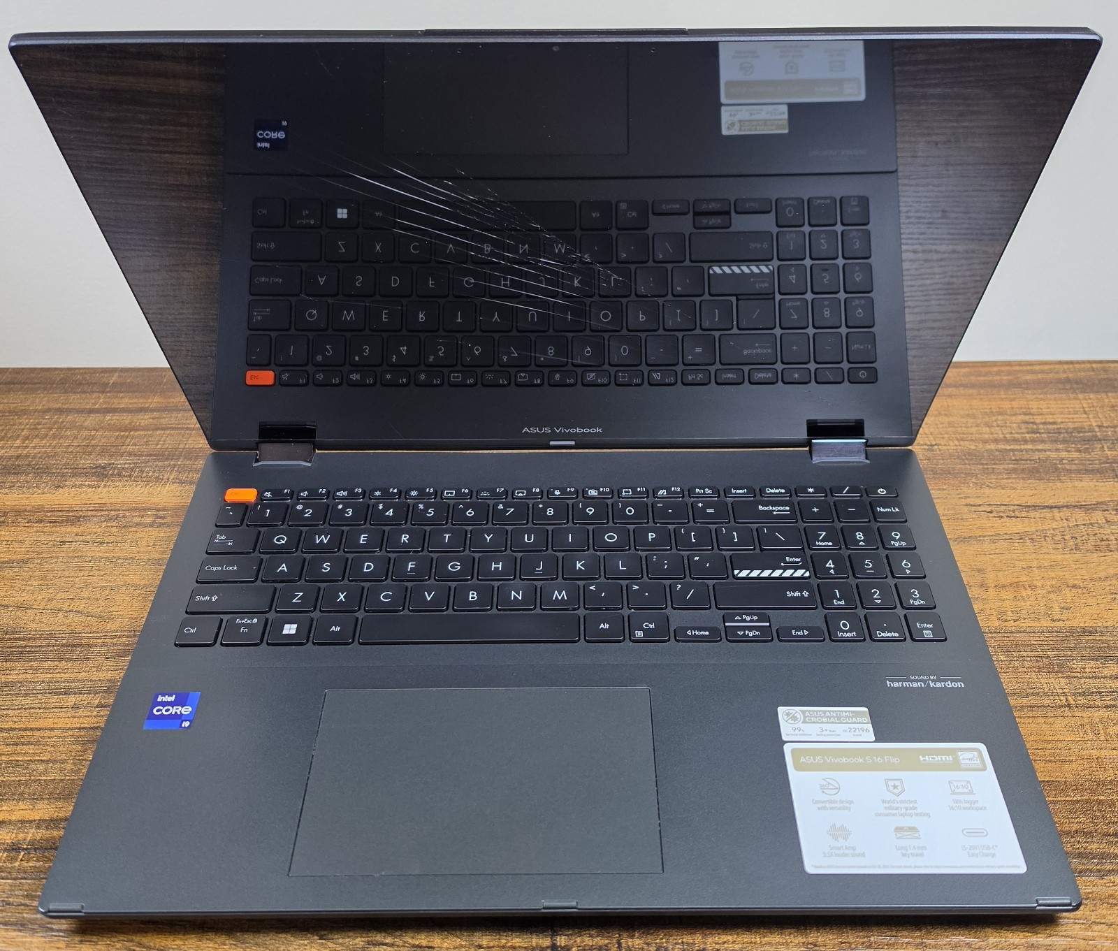 Asus Vivobook S 16 Flip TP3604VA – 16″ WUXGA – i9-13900H – 16/256 ***READ***