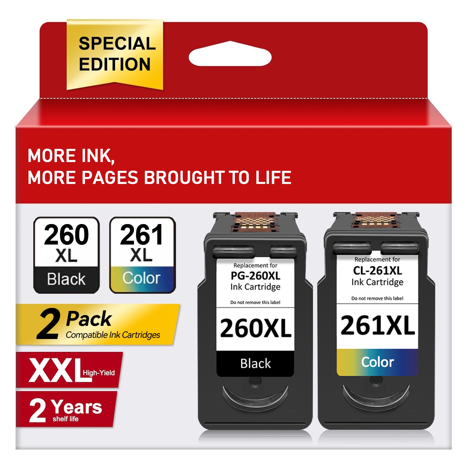 PG-260XL CL-261XL Ink Cartridges for Canon Pixma TS6420a TS6420 TS6400 TR7020a