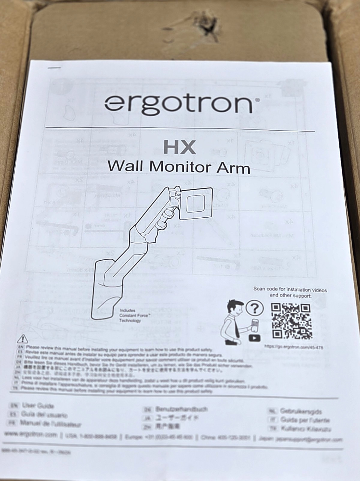 Ergotron HX Ultrawide Monitor Arm Polished Aluminum 45-478-026 NEW!