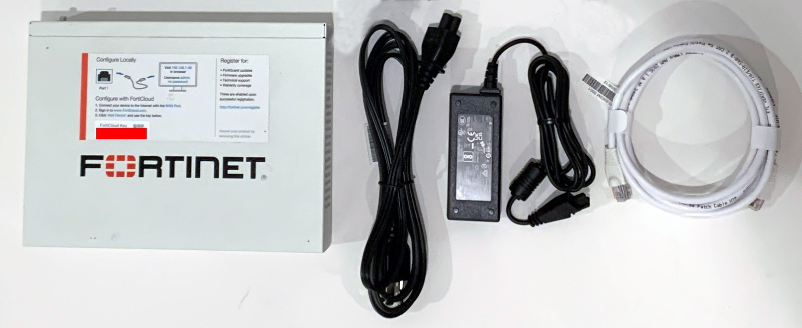 Fortinet FortiGate 60E FG-60E Firewall FortiOS 6.4.8 Tested w/ OEM AC Adapter