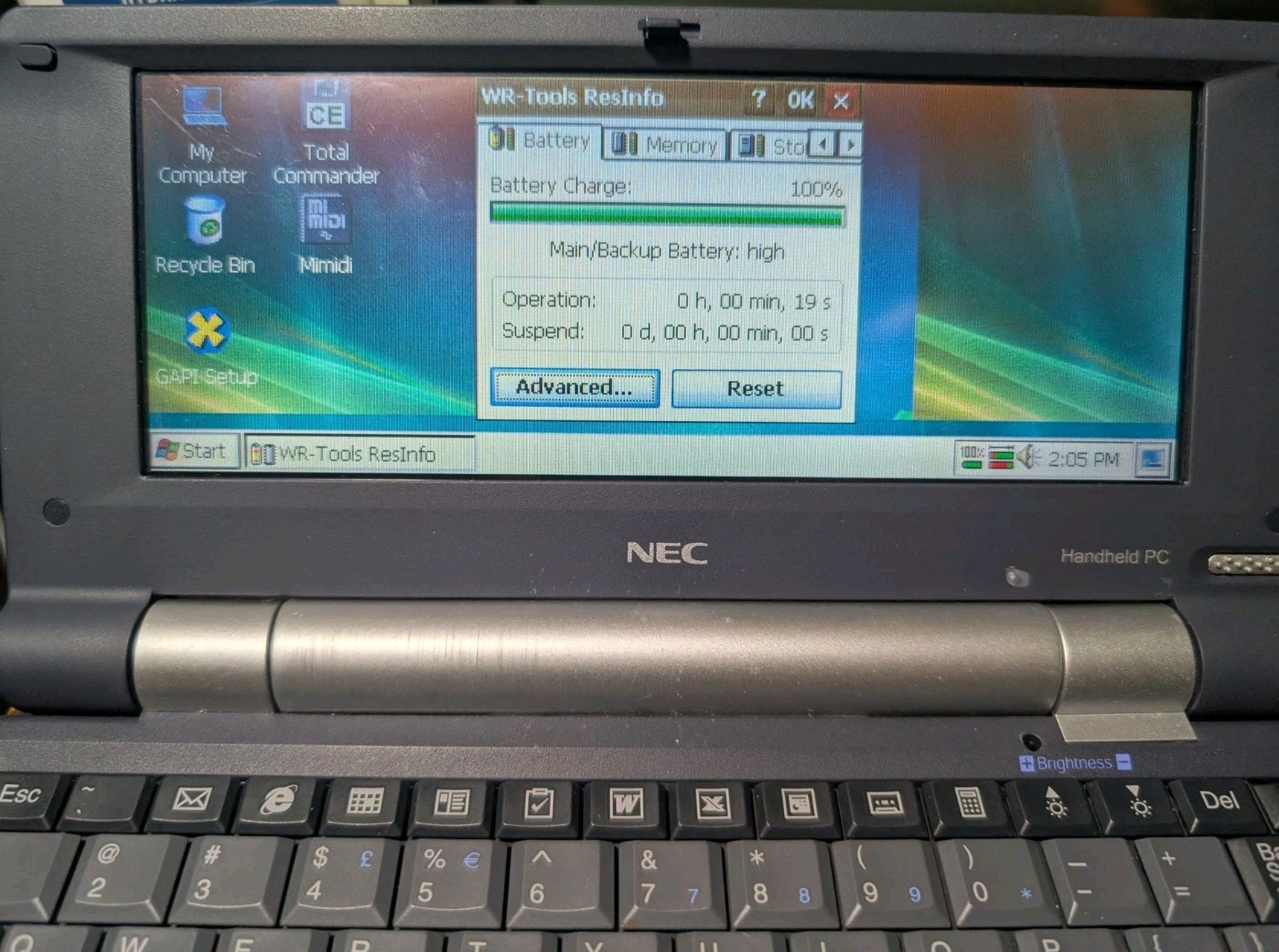 NEC MobilePro 900 Handheld PC , Model: MP900C-A, Rebuilt Battery, Charger