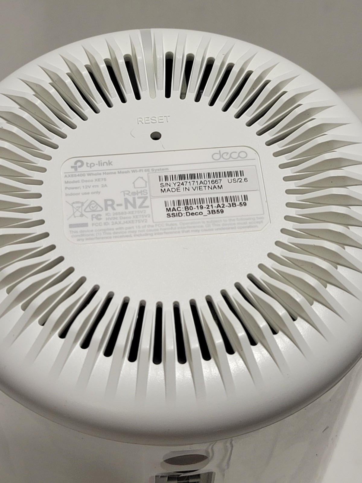 TP-Link Deco AXE5400 Tri-Band WiFi 6E Mesh System (Deco XE75 Pro) – 2.5G WAN/LAN