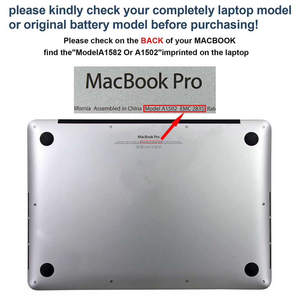 🧡LOT Replace Battery A1493 For Apple Macbook Pro 13″ A1582 A1502 2013 2014 2015