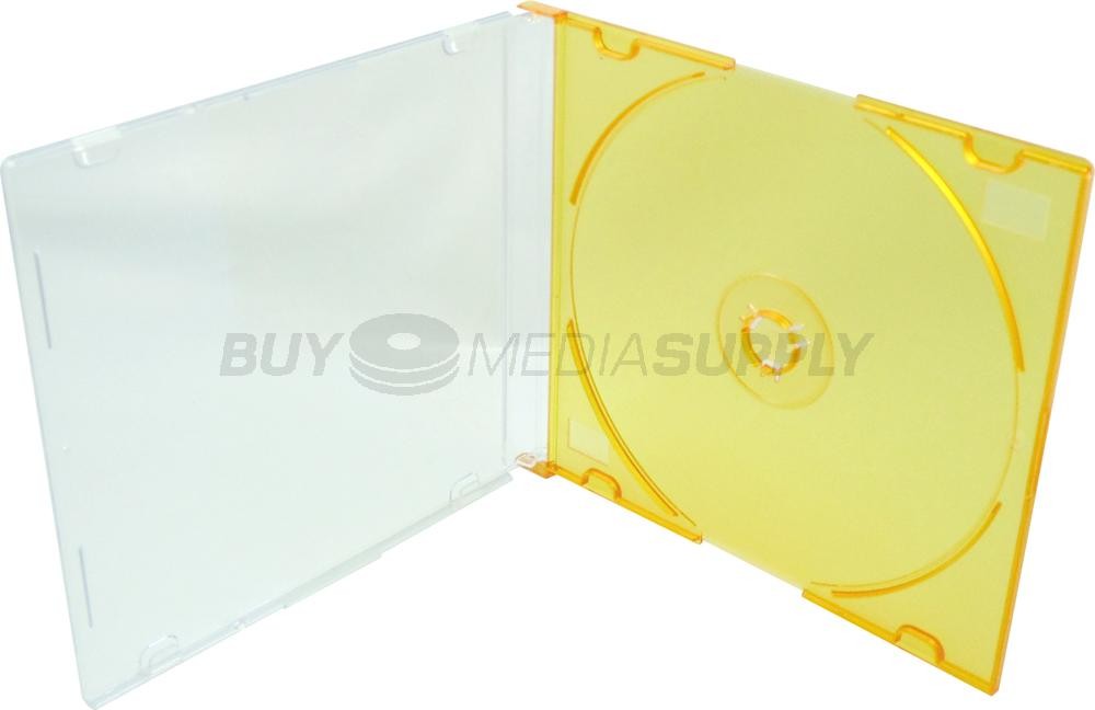 5.2mm Slimline Orange Color 1 Disc CD Jewel Case Lot