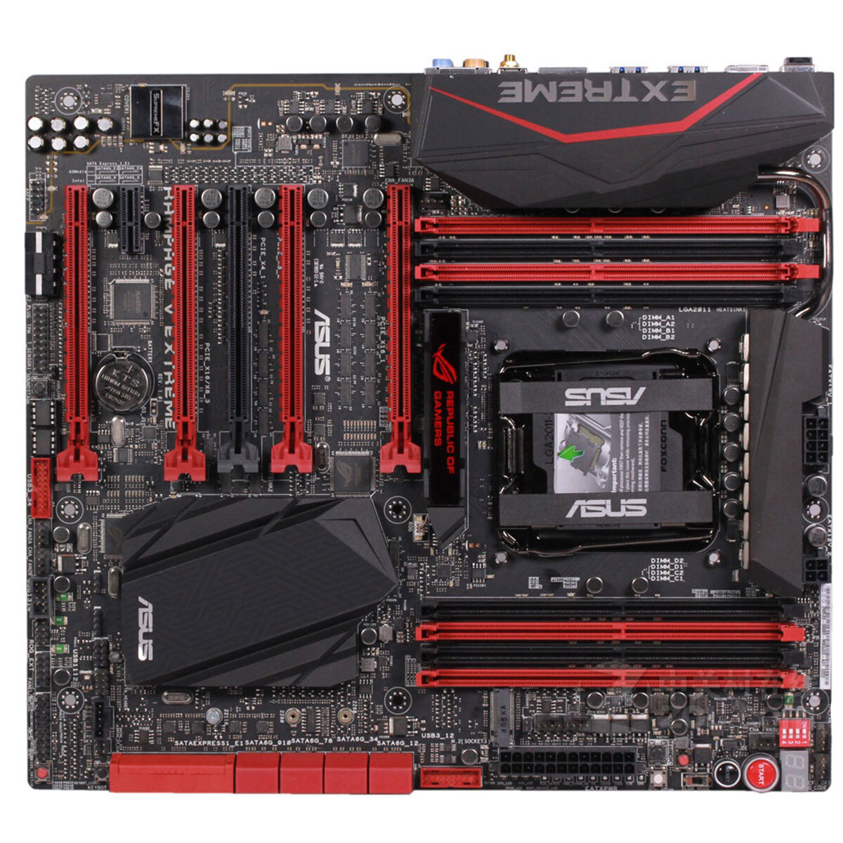 ASUS RAMPAGE V EXTREME X99 Motherboard LGA 2011-3 DDR4 USB 3.0 On-Board Audio