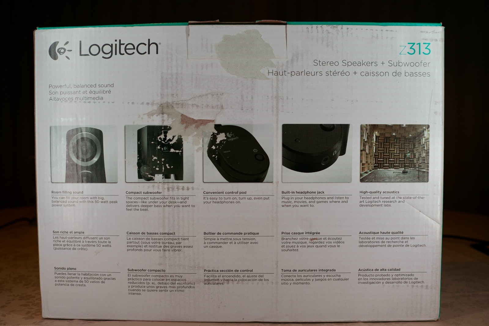 Logitech Z313 2.1 Speaker System w/ Subwoofer Tested Working Read Description
