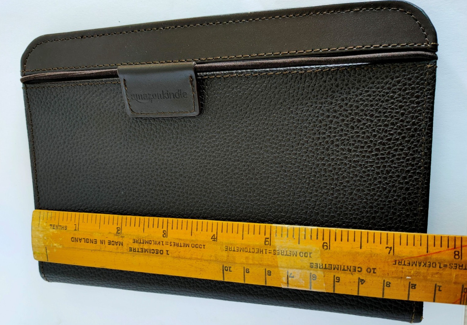 Brown LEATHER CASE FOR Amazon Kindle 3rd Gen Keyboard