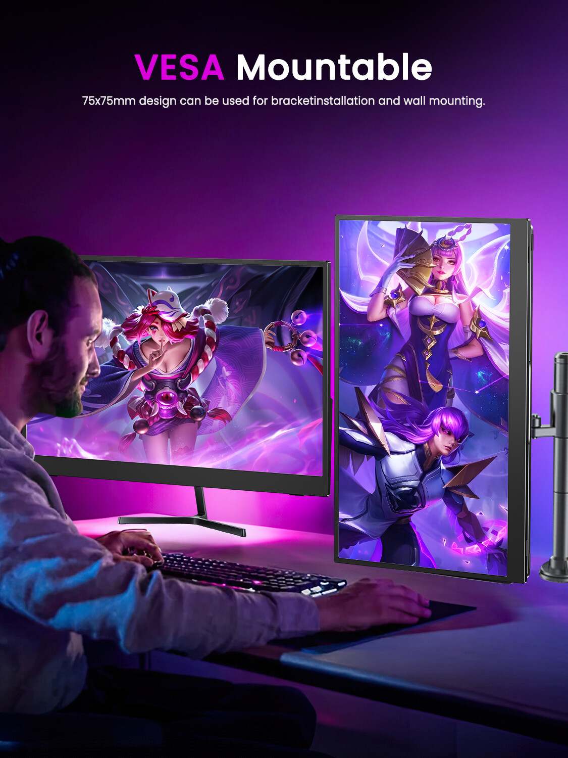 Used | 13.3″ Portable Monitor External Monitor Gaming Monitor USB USB-C Monitor