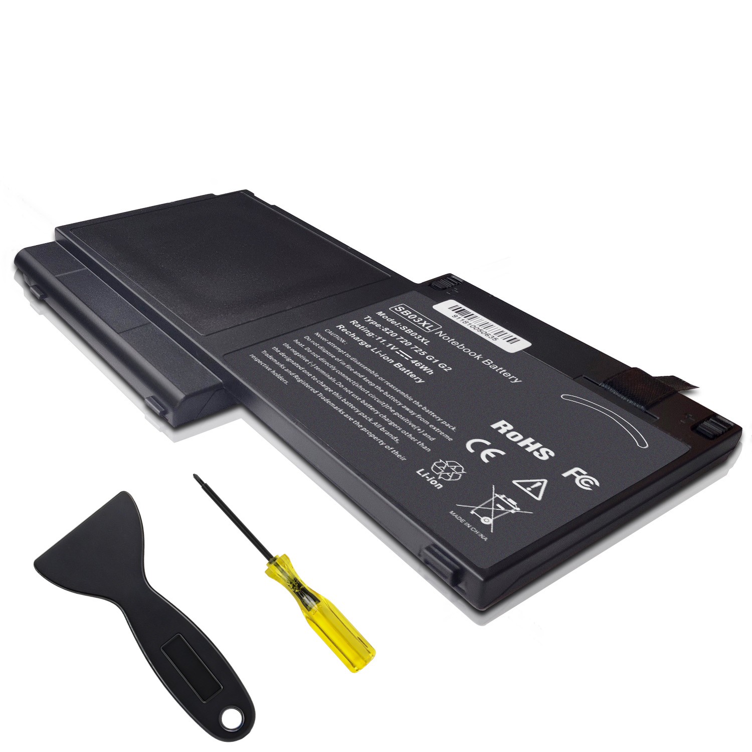 🔥11.1V 46Wh Battery For HP Elitebook 820 G1 SB03XL 720 725 G1 G2 Laptop F6B38PA