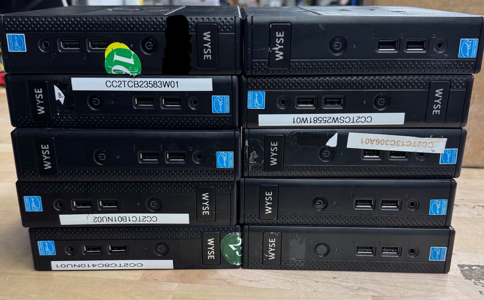 Lot of 10 Dell Wyse 5010 DX0D Thin Clients | 2GB RAM | 8GB Flash – UNTESTED