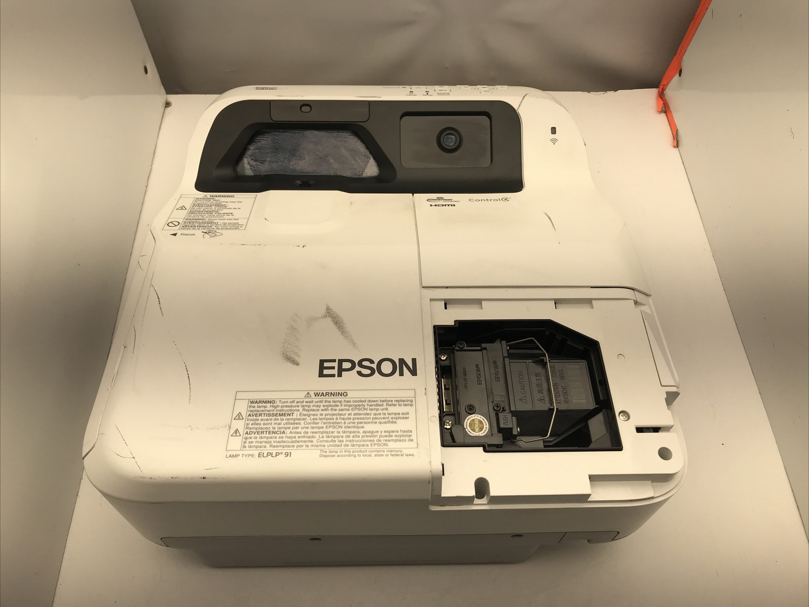 Epson BrightLink 685Wi Ultra Short Throw Projector H741A Missing Panel FOR PARTS