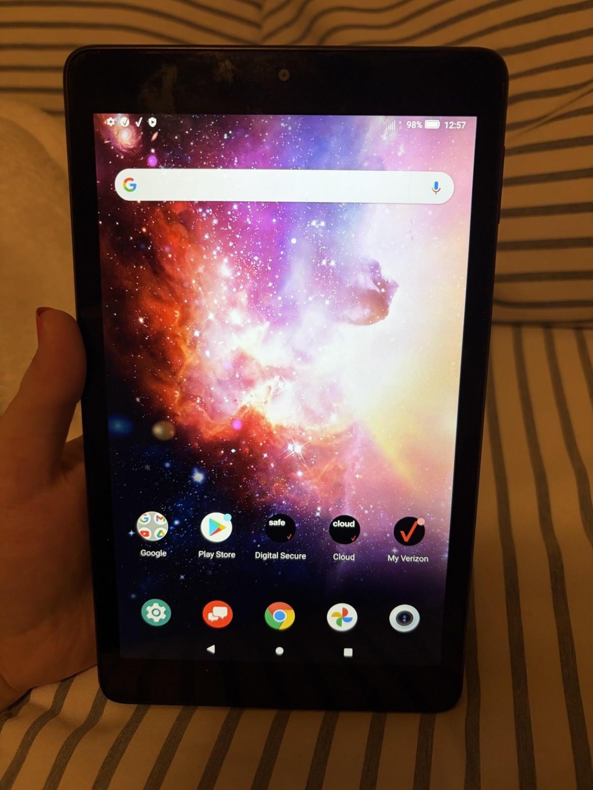 TCL 9048S Tablet Verizon Android 11 Wi-Fi Cellular 8” Portable Device Black