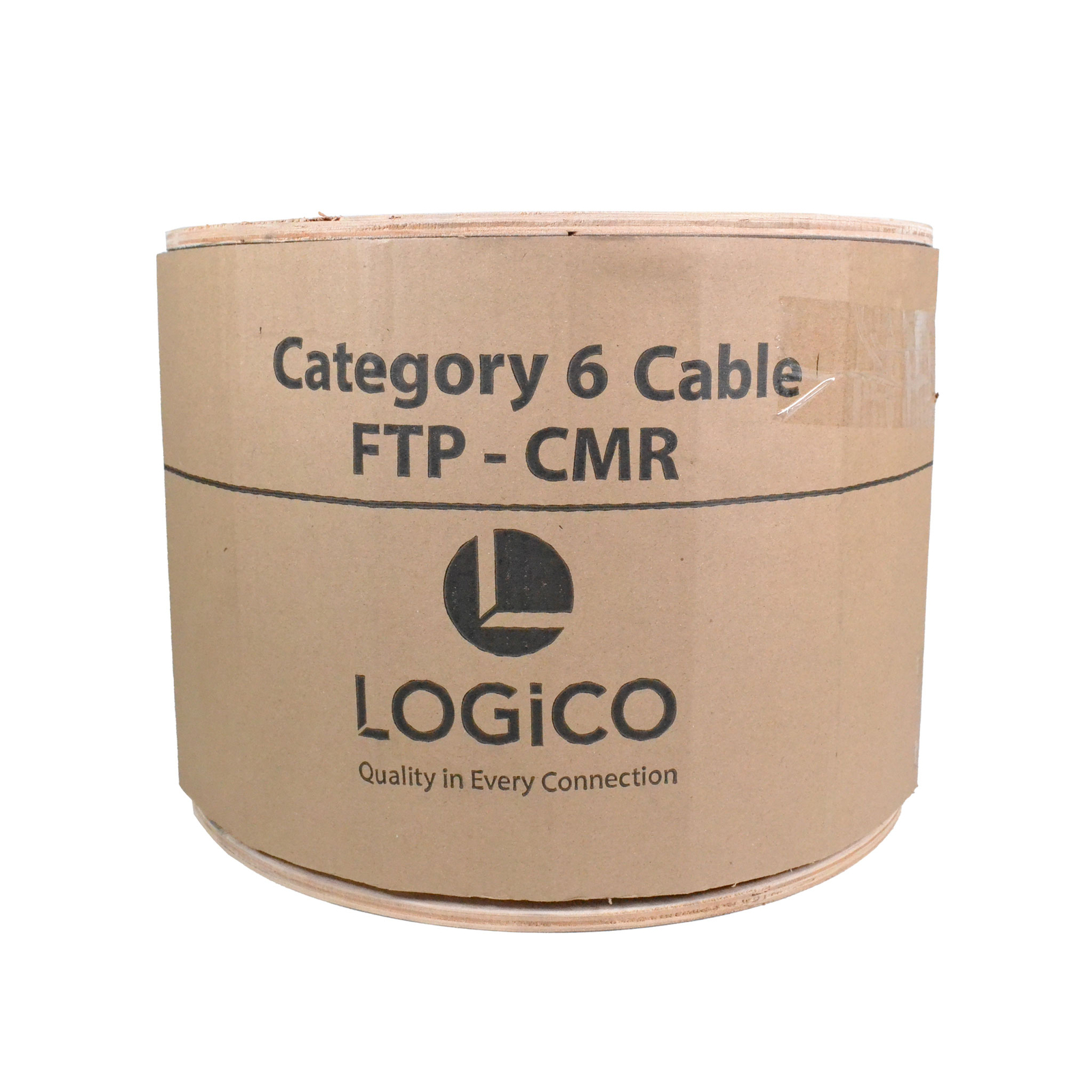 Cat6 FTP Shielded Riser CMR Bulk Ethernet Cable 550Mhz Pure Copper White 1000ft