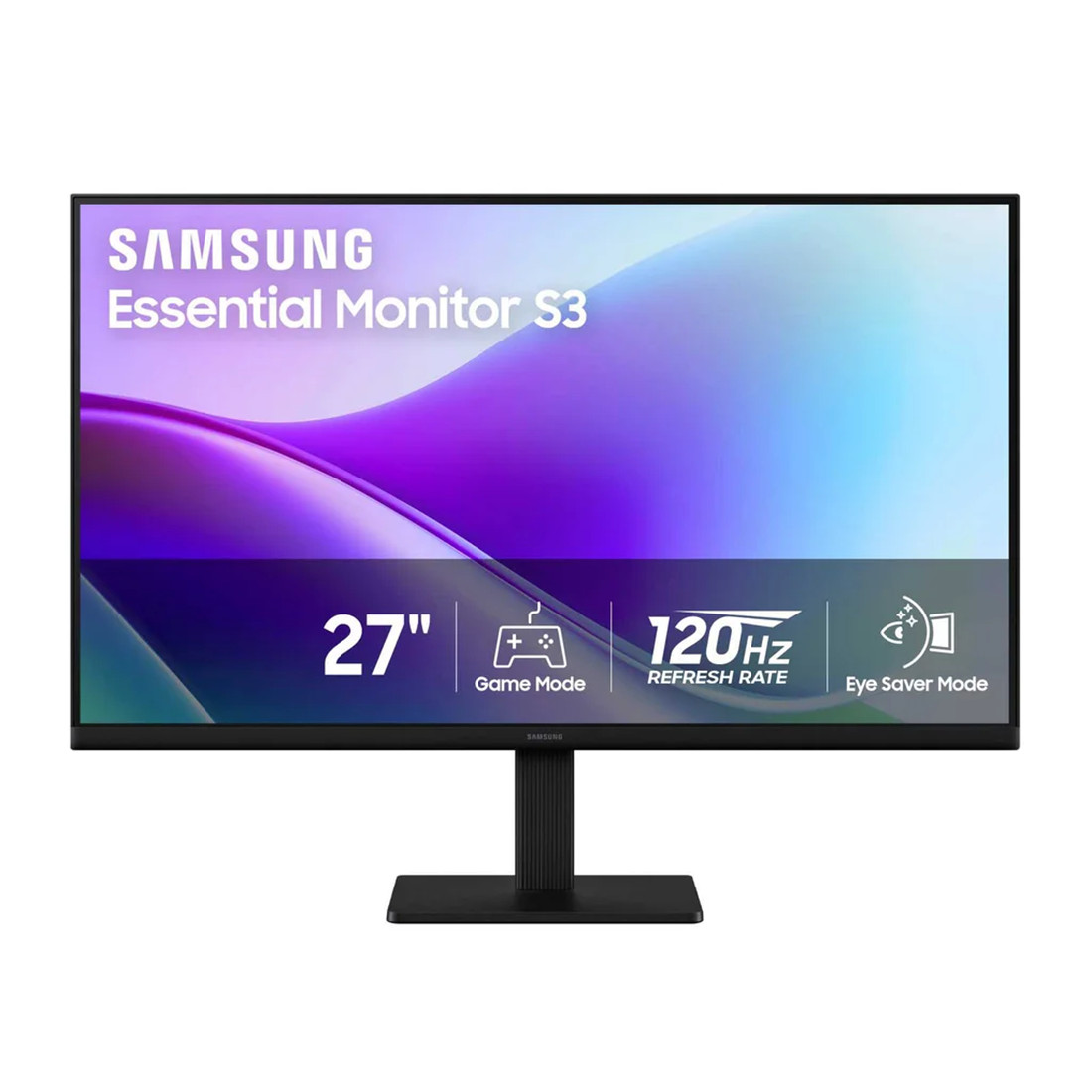Samsung S3 Essential 27″ FHD IPS 120Hz 5ms Slim Monitor – Black LS27F32DGANXZA