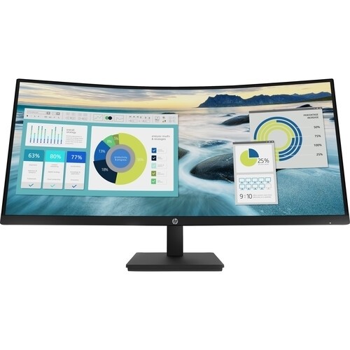 HP P34hc G4 34″ WQHD Curved VA LED Monitor 100Hz 21:9 USB-C HDMI Display Port